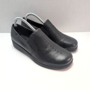 Naturalizer Music Leather Slip On Loafers Comfort Shoes Women's 11M Black